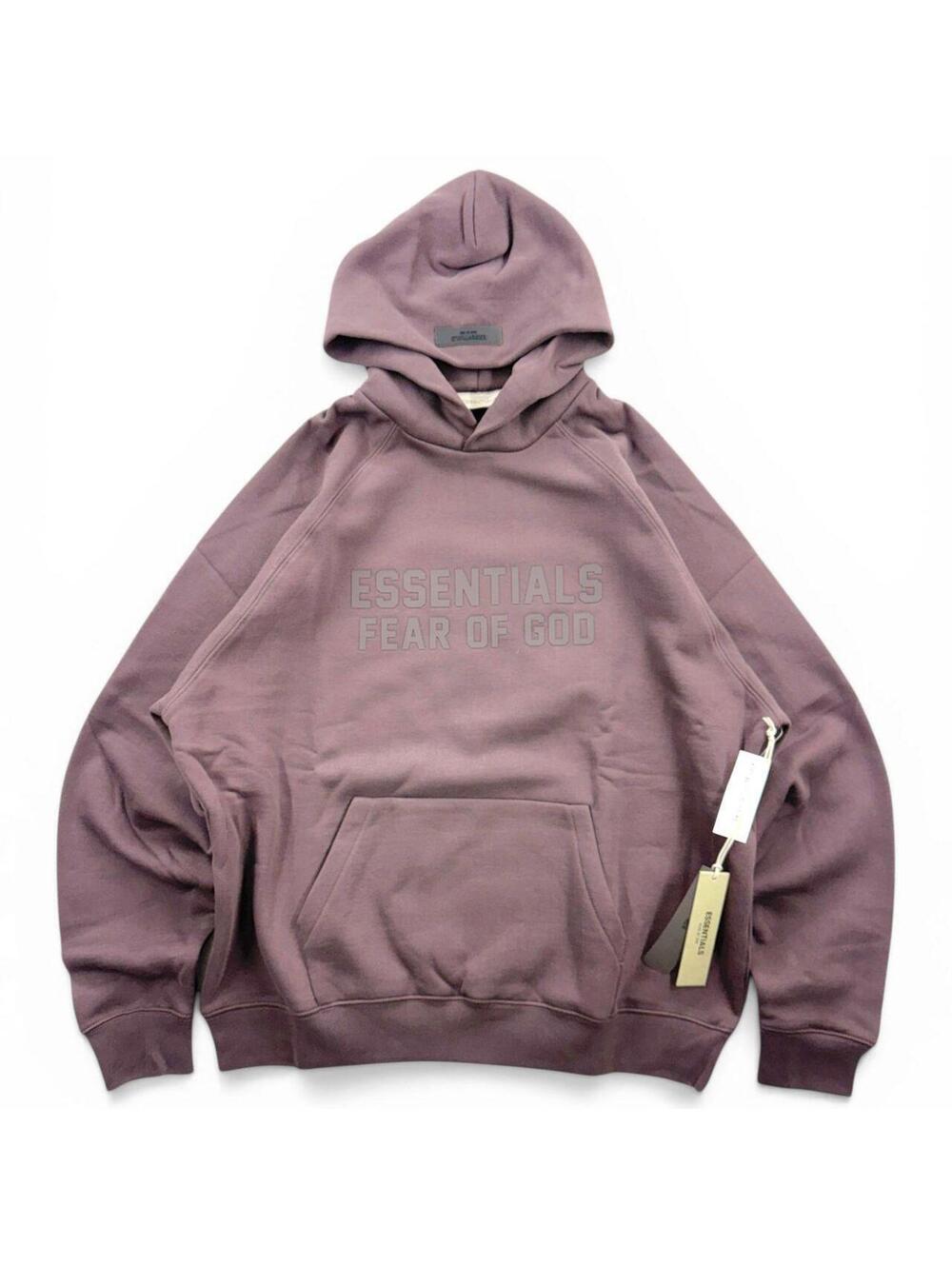 👕 Essentials Fear of God Hoodie Plum X-Large